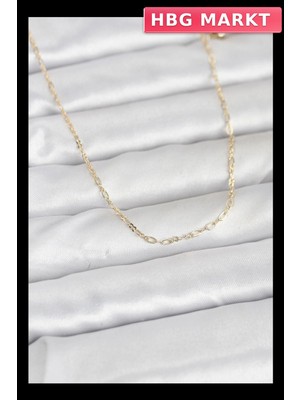 HBG Markt Mey Ithalat® cm 14K Gold Renk 60 cm Zincirli Kadın Kolye