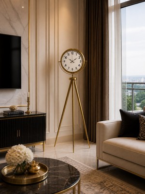 ALK Gold Tripod Ayaklı Lüks Saat