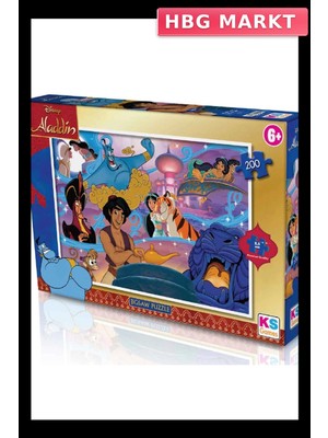 HBG Markt Mey Ithalat®  Aladdin Puzzle 200 Parça
