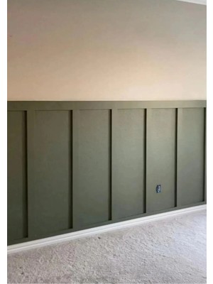 Moontime Alaçatı Iskandinav Duvar Çıtası 1 Paket(10 Adet) 100×8 cm Dekoratif Mdf Duvar Çıtası Duvarçıta