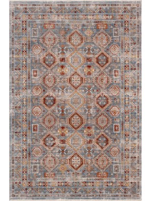 İpek Mekik Halı Venüs 4700A Vintage Eskitme Desenli Sıcak Renk Tonlarını Etnik Desenler ile Buluşturan Yumuşak Tuşeli Makine Halısı