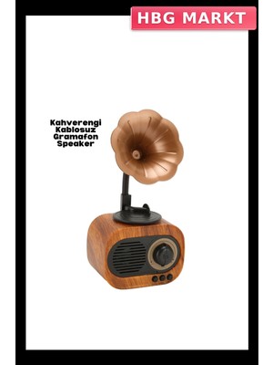 HBG Markt Retro Taşınabilir Hoparlör Fm Radyo Özellikli