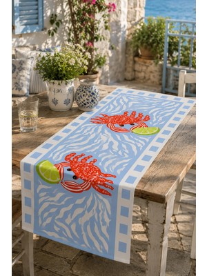 Ays Home Yeni Yengeç Limon Runner (45X135 Leke Tutmaz)
