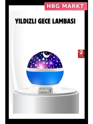 HBG Markt Mey Ithalat® LED Gece Lambası 6 Renk Seçenekli Yumuşak Işıklı Uyku Yardımcı Lamba