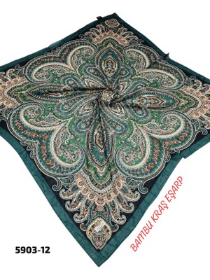 Dolce Desenli Bambu Eşarp