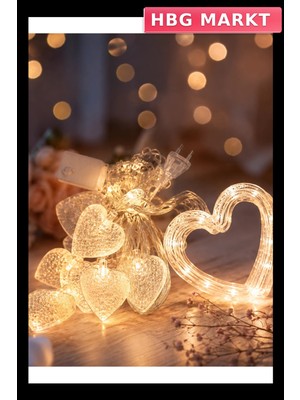 HBG Markt LED Kalp Neon Lamba Dekoratif Aydınlatma