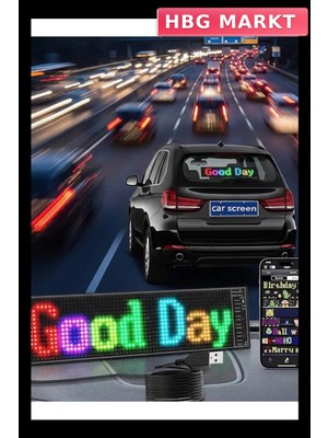 HBG Markt Rgb LED Yazı Paneli Görsel Iletişim Için