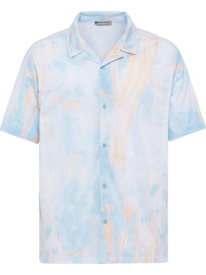 S13 Store Desenli Fitilli Oversize Gömlek