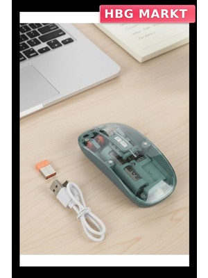HBG Markt Bluetooth ve USB Destekli Pilli Kablosuz Mouse