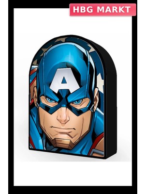 HBG Markt Mey Ithalat® Captain America 300 Parça Puzzle 35584 - Metal Kutu