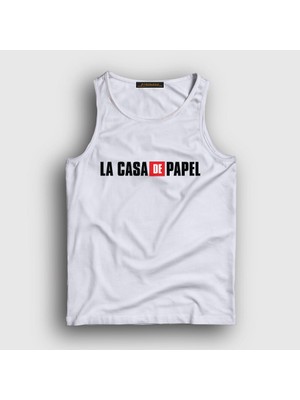 Presmono Unisex Beyaz Logo La Casa De Papel Atlet