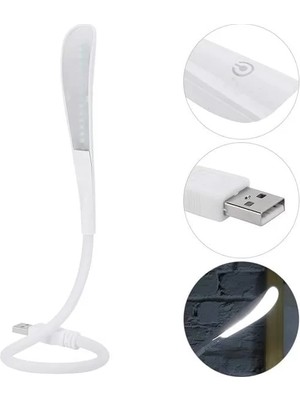 Canarino Powermaster PM-24560 14 Ledli Beyaz Esnek USB LED Lamba 3 Kademeli