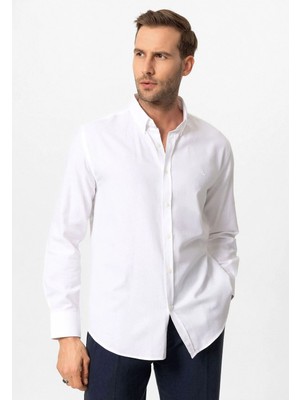 S13 Store Yaka Düğmeli Slim Fit Erkek Gömlek