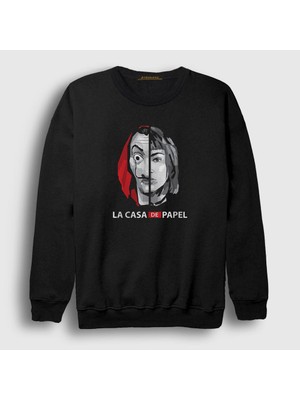 Presmono Unisex Siyah Tokyo V2 La Casa De Papel Sweatshirt