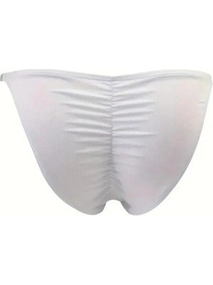 Melonika Erkek Beyaz Büzü Slip Iç Giyim