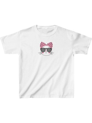 Tarz Yeri Unisex Çocuk Baskılı T-Shirt - Beyaz