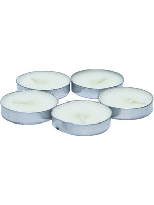 Melonika Tea Lights Beyaz Mum 5 Li 1 Paket