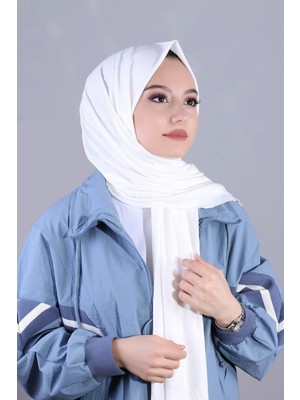 Moontime Alaçatı Kadın Beyaz Penye Şal