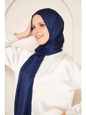 Moontime Alaçatı Sakafashion Idol Jan Jan Şal - Lacivert