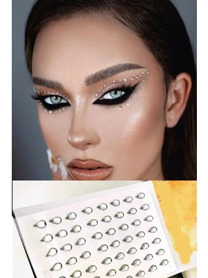 Melonika Damla Kristal Işıltılı  Yüz ve Vücut Makyaj Taşı ( 110 Adet )