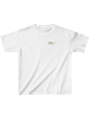 Tarz Yeri Unisex Çocuk Baskılı T-Shirt - Beyaz