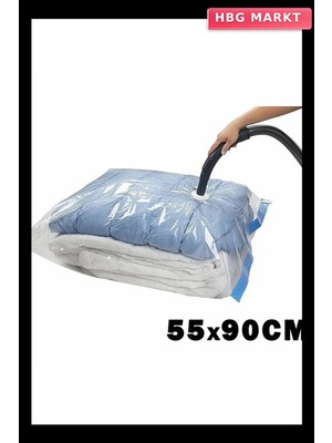 HBG Markt 55X90 Xl Vakumlu Poşet Hurç Bag