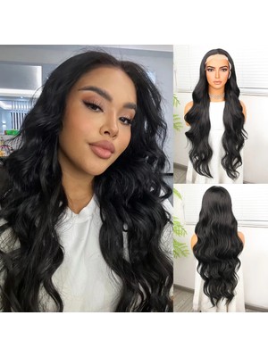 Melonika Siyah Fiber Sen Ekstra Uzun Tül Peruk