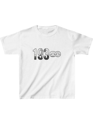 Tarz Yeri Unisex Çocuk Baskılı T-Shirt - Beyaz
