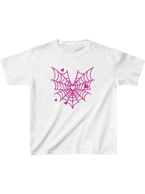 Tarz Yeri Unisex Çocuk Baskılı T-Shirt - Beyaz