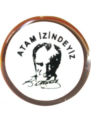 Moontime Alaçatı Vatan Rozet Atam Izindeyiz Yuvarlak VT609