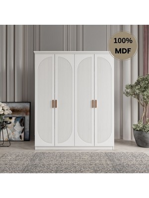 Flances Soho 4 Kapak Mdf Gardırop