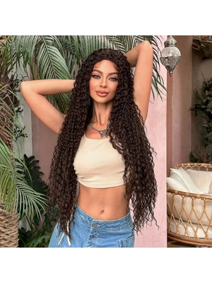 Melonika Afro Daa Fiber Sen Tül Peruk / Kahverengi