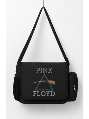 Fuddy Moda Unisex Rock Band Pink Floyd Baskılı Postacı Çantası