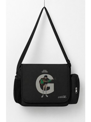 Fuddy Moda Unisex Rock Band Gorillaz Baskılı Postacı Çantası