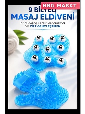HBG Markt 9 Bilyeli Masaj Eldiveni
