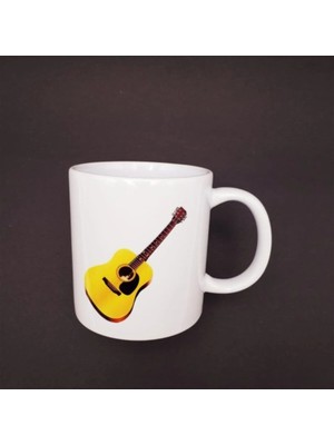 Moontime Alaçatı Gitar Tasarımlı Seramik Kupa