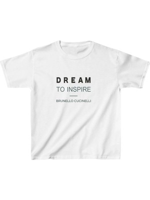 Tarz Yeri Unisex Çocuk Baskılı T-Shirt - Beyaz