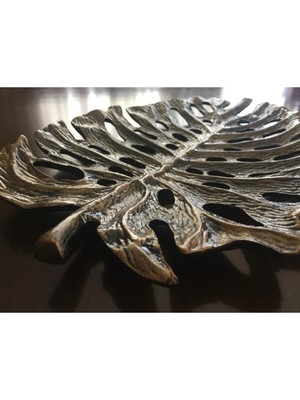Moontime Alaçatı Metal Döküm Yaprak Masa Üstü Aksesuar