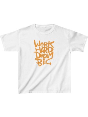 Tarz Yeri Unisex Çocuk Baskılı T-Shirt - Beyaz