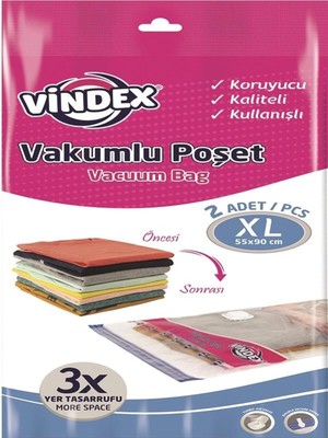 Asitan Forbest Leva Vindex Vakumlu Hurc 55 x 90 cm Vakumlu Poşet Xlarge Boy 2'li