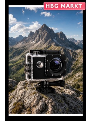 HBG Markt 1080P Full Hd Aksiyon Kamerası Kompakt ve Hafif Tasarım