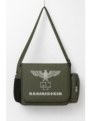 Fuddy Moda Unisex Rock Band Rammstein Logo Baskılı Postacı Çantası