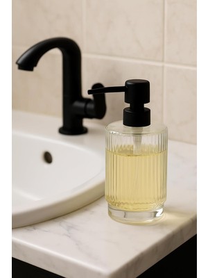 Asitan Cam Pinterest Sıvı Sabunluk 200 ml Şeffaf