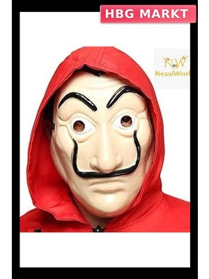 HBG Markt Mey Ithalat® La Casa De Papel Salvador Dali Maskesi Orjinal Ithal Ürün