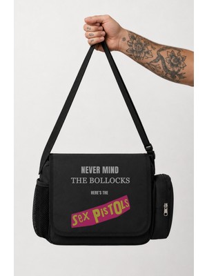 Fuddy Moda Unisex Rock Band Sex Pistols Never Mind The Bollocks Baskılı Postacı Çantası