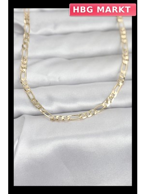 HBG Markt Mey Ithalat® cm 14K Gold Renk Kuşgözü Zincir Model 60 cm Kadın Kolye