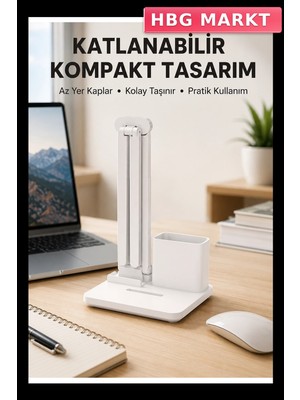 HBG Markt Çocuklar Için LED Masa Lambası Göz Dostu