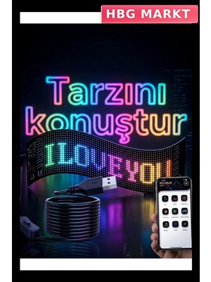 HBG Markt Programlanabilir LED Matrix Panel Esnek ve Modern Tasarım
