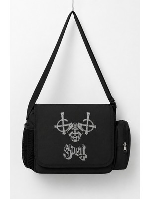 Fuddy Moda Unisex Rock Band Ghost Baskılı Postacı Çantası