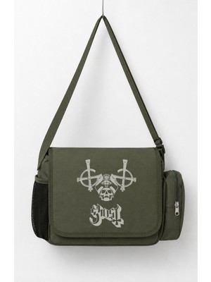 Fuddy Moda Unisex Rock Band Ghost Baskılı Postacı Çantası